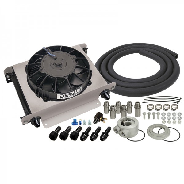 Derale Hyper-Cool Remote Engine Oil Cooler Kit 25 Row -8AN