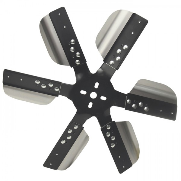 Derale Heavy Duty Stainless Steel Standard Rotation 17 Inch Flex Fan