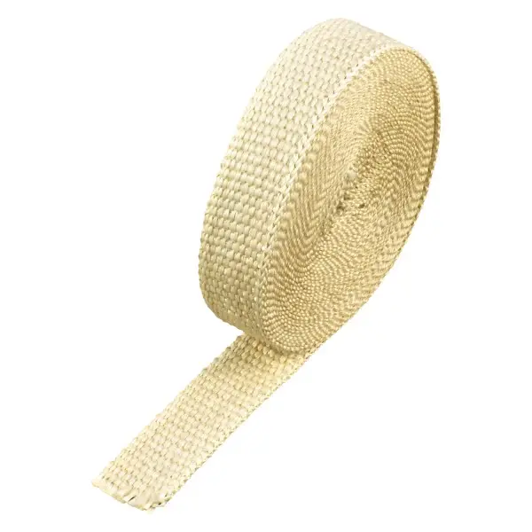 Fawn Coloured Exhaust Wrap 25mm(1") Wide x 7.5mt(25ft) Roll 650C Continuous