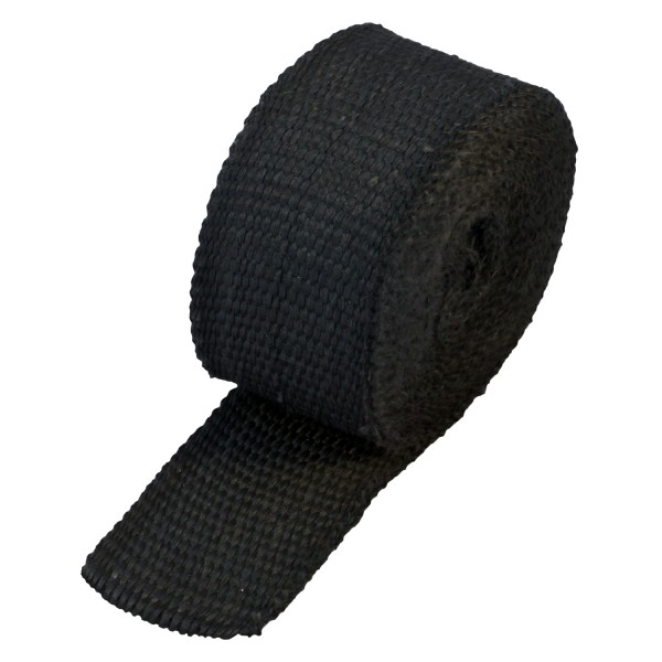 Black Coloured Exhaust Wrap 50mm(2") Wide x 3mt(10ft) Roll 650C Continuous