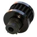 Breather Clamp On 3/8"(9mm) Id Neck Black Top Black Element