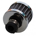 Breather Clamp On 1/2"(12mm) Id Chrome Top White Element