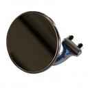 4" Stainless Short Arm Peep Side Door Edge Glass Mirror Outside Rear View