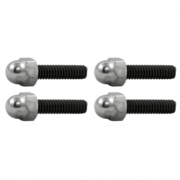 Valve Cover Studs (Set 4) with Chrome Acorn Nuts Chevrolet Ford Holden