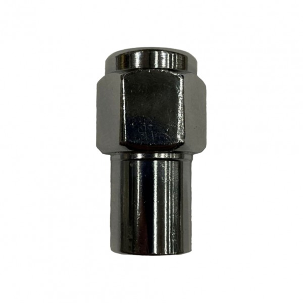 Single Chrome Flat Standard Mag Nut (Close Ended) - 1/2" UNF Thread, 21mm Hex