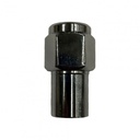 Single Chrome Flat Standard Mag Nut (Close Ended) - 12mm x 1.25 Thread, 21mm Hex