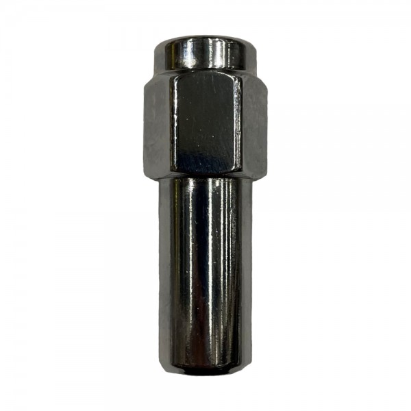 Single Chrome Flat Extra Long Mag Nut (Close Ended) - 7/16" UNF Thread, 21mm Hex
