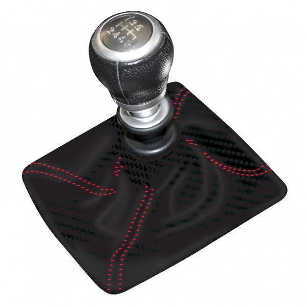 Shift Boot Black with Red Stiching 135mm x 135mm Opening Commodore/Subaru