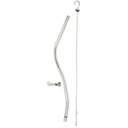 Transmission Dipstick Tube GM Turbo TH350 TH400 Adjustable Bracket Chrome Finish