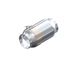 Airbox Inline Polished Alloy 102mm inlet/outlet, 257mm long (Spectre 9832)