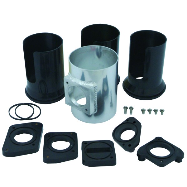 Mass Air Flow (MAF) Sensor Adaptor Kit 3 Inch Alloy Tube + 5 sensor adaptors