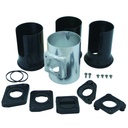 Mass Air Flow (MAF) Sensor Adaptor Kit 3 Inch Alloy Tube + 5 sensor adaptors