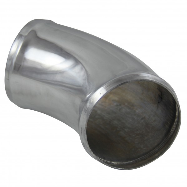 Intake Pipe Intercooler 3" (76mm) OD 45 Degree Polished Alloy Pipe 6" (150mm)