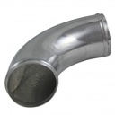 Intake Pipe Intercooler 3"(76mm) OD 90 Degree Polished Alloy Pipe 9.5"(240mm)