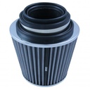 Conical High Flow Air Filter Multi Fit Neck 76-89-102mm - 165mm Long - Chrome