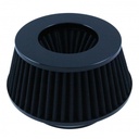 Conical Short 76-89-101mm Neck Black Cotton Washable Reusable High Flow Filter