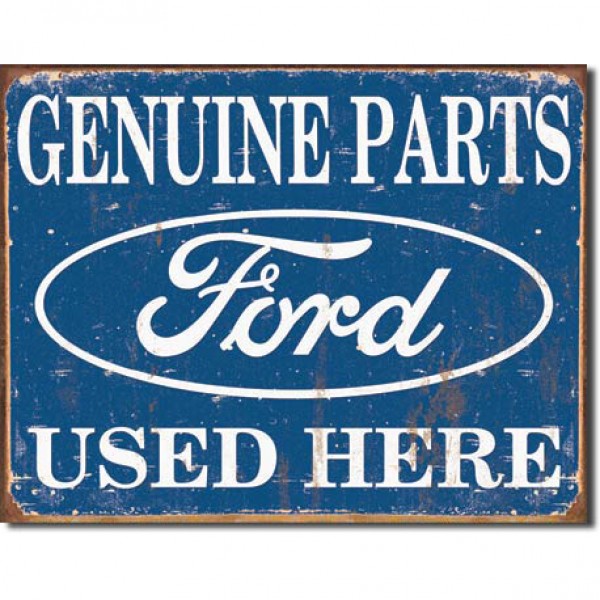 Genuine Ford Parts Metal Sign Reproduction 41cm x 32cm