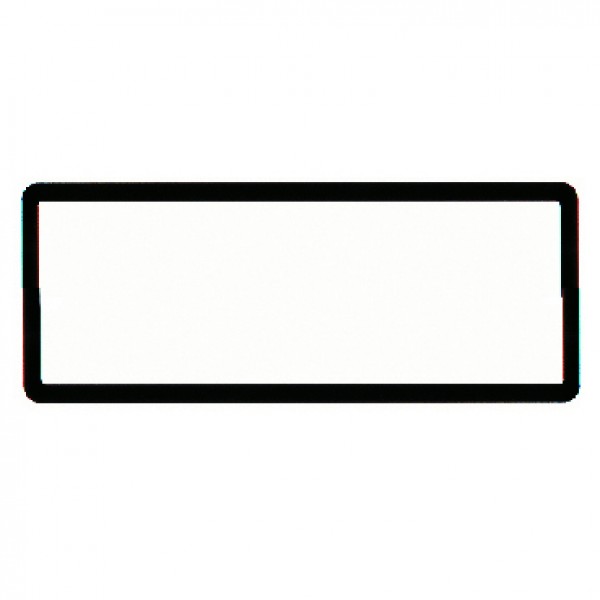 SINGLE Black Polymer Number Plate Frame. Suits a 6 Digit Number Plate