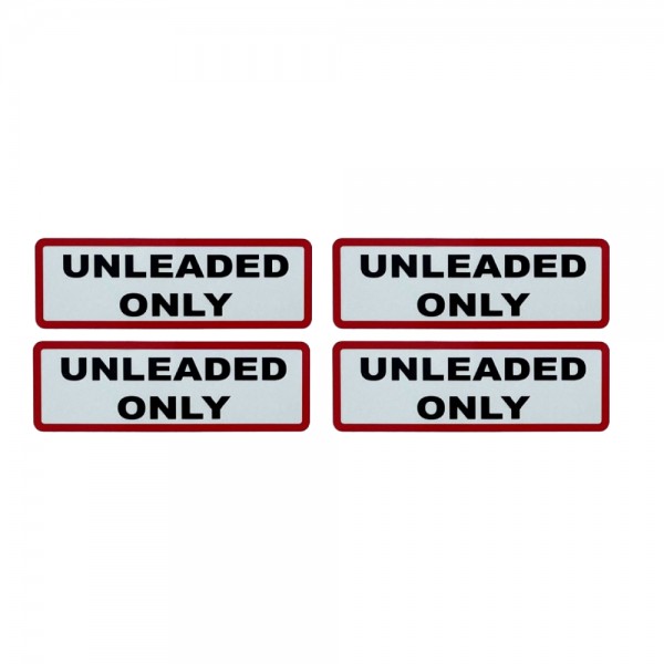 Unleaded Only' Decal Set - Small