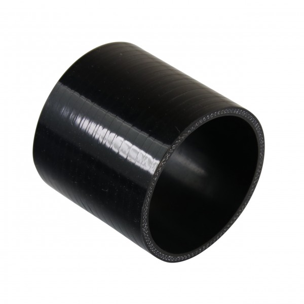 Silicone Hose Black Coupling Straight 76mm (3") ID, 76mm (3") Length