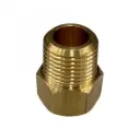 Brass Temp Bush Reducer 5/8" (15.8mm) Female UNF Thread to  3/8" (17mm) Male NPT Thread - Ford/Chrysler