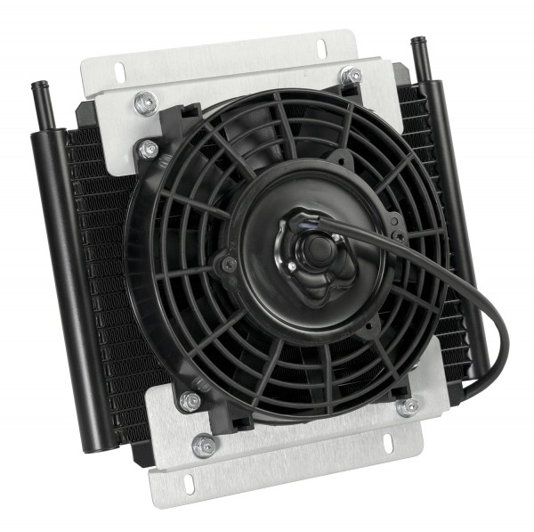 Derale Trans/Power/Fuel 18 Row Plate & Fin Fluid Cooler 11"x11"x3-3/4"