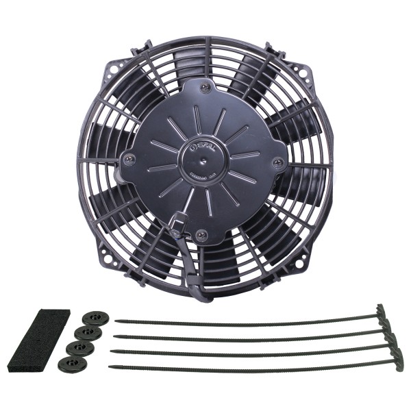 Derale 8" High Output Straight Blade Fan 366Cfm IP68 Waterproof/Dustrproof