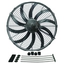 Derale 16" High Output Puller Curved Fan 2024Cfm IP68 Waterproof/Dustrpoof