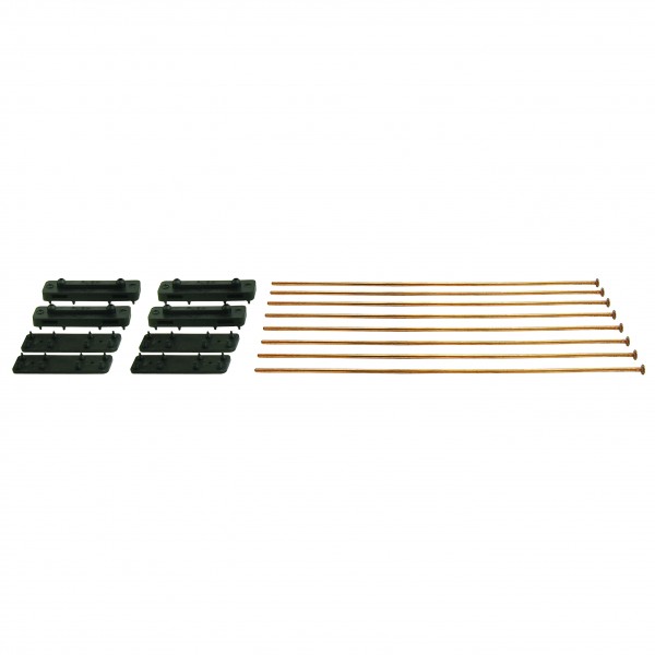 Derale Electric Fan Metal Rod Mounting Kit with Pads