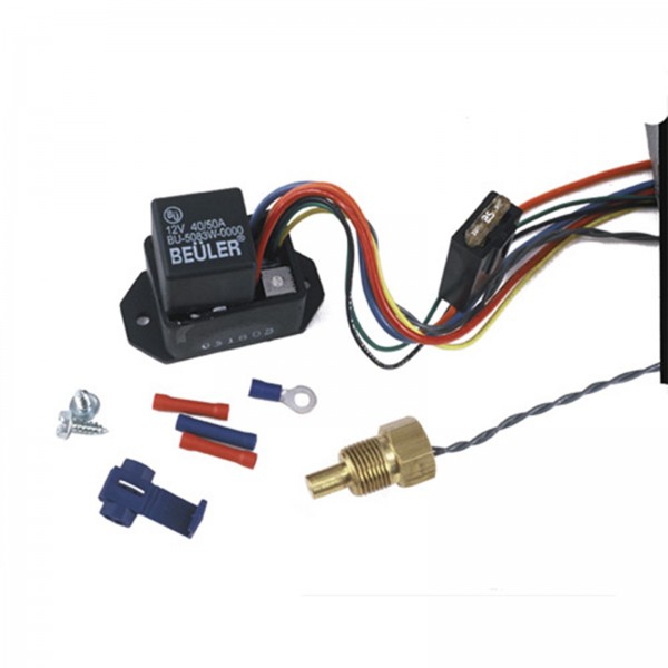 Derale Adjustable Electric Dual Fan Controller Thermostat 150-240F 25amp