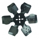 Derale Standard Rotation Rigid Steel 6 Blade Race Fan Black 13 Inch