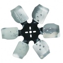 Derale Standard Rotation Rigid Steel/Alloy 6 Blade Race Fan Black 15 Inch