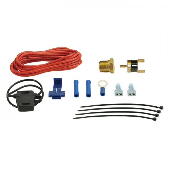 Derale Push In Fan Switch kit 180 Degree 15Amp Max Capacity