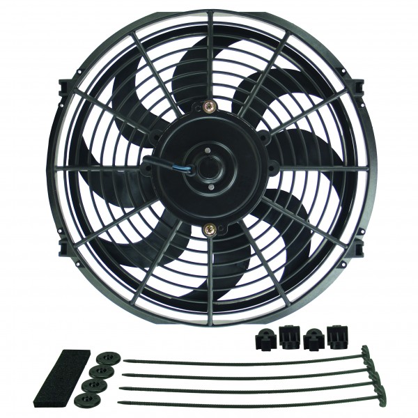 Derale Dyno-Cool 12" Curved Blade Electric Puller (Reversible) Fan 810cfm