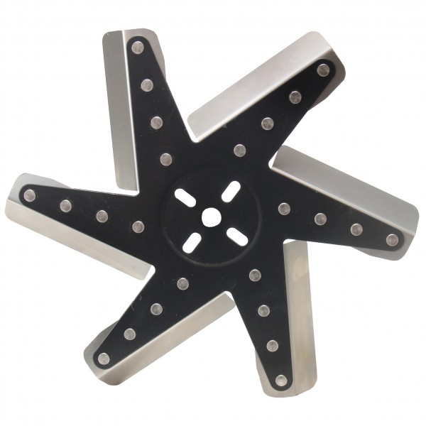 Derale High Performance Flex Fan 13 Inch Stainless Blade Black Hub