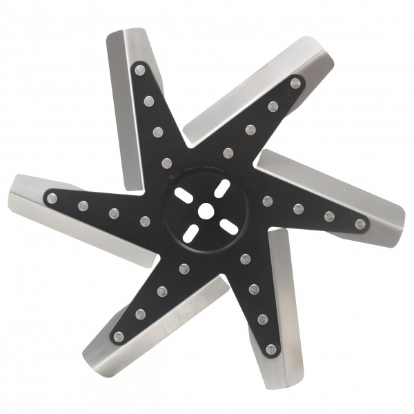 Derale High Performance Flex Fan 15 Inch Stainless Blade Black Hub