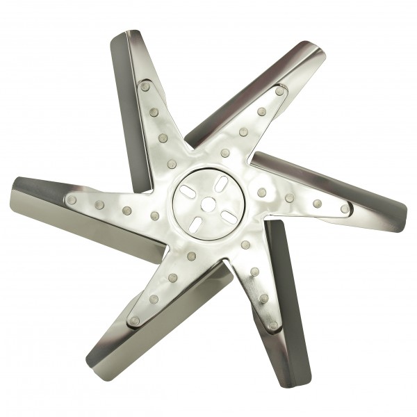 Derale High Performance Flex Fan 17 Inch Stainless Blade Chrome Hub