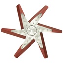 Derale High Performance Flex Fan 18 Inch Red Blade Chrome Hub
