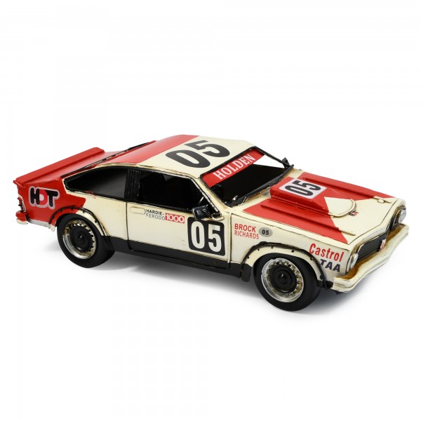Automobelia Metal Collectable 1978 Torana Bathurst Car Ornament - Red and Cream