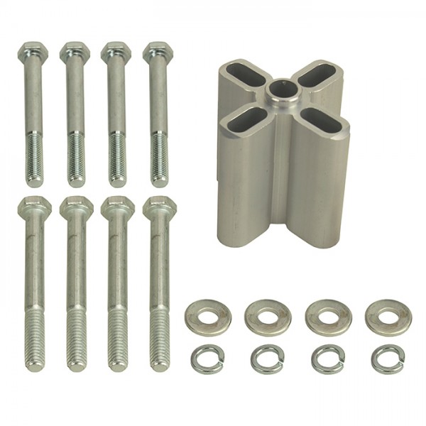 Engine Fan Spacer 2.5" Thick (Female 5/8" Pilot) Aluminium Kit Derale