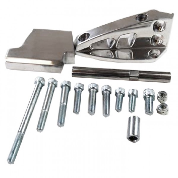 Air Conditioning Bracket Polished Aluminium Chevrolet Sm Block Swp