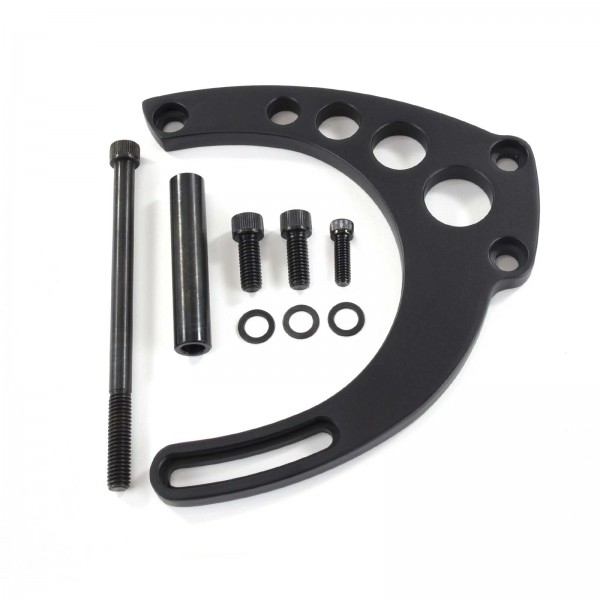 Alternator Bracket Mid-Mount Kit Black Aluminium Chevrolet Big Block Lwp