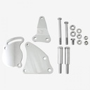 Power Steering Pump Bracket Kit Chrome Steel Chevrolet Small Block Swp Type II
