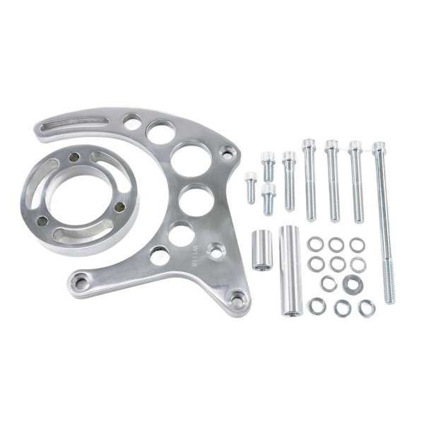 Alternator Bracket High Mount Small Block Chev Gilmer LWP Polished