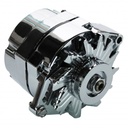Alternator GM 1968-up V8 Single Groove Chrome 110 Amp 1 Wire Internal Regulator