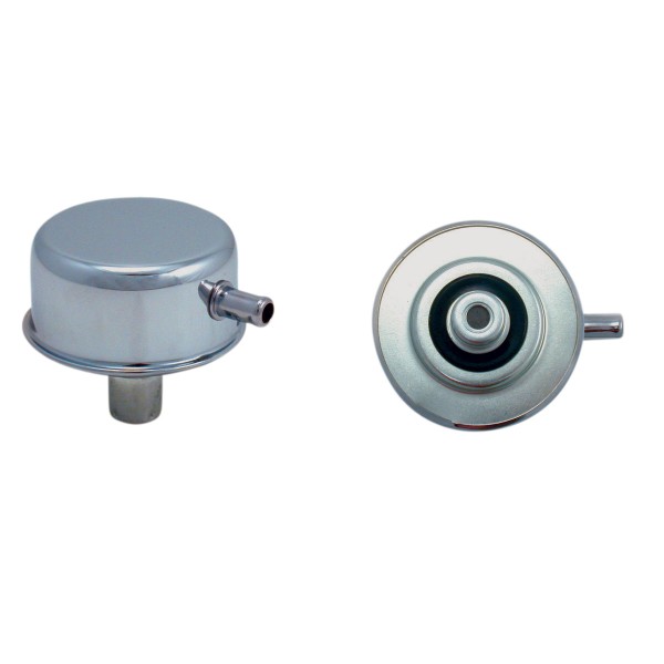 Valve Cover Breather Cap Push In 3/4"(19mm) Neck with inbuilt Pcv Chromed Steel