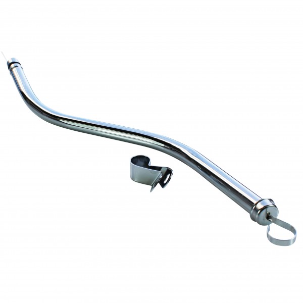 Transmission Dipstick Tube Ford C4 Dipstick + Tube Chrome Finish Push In