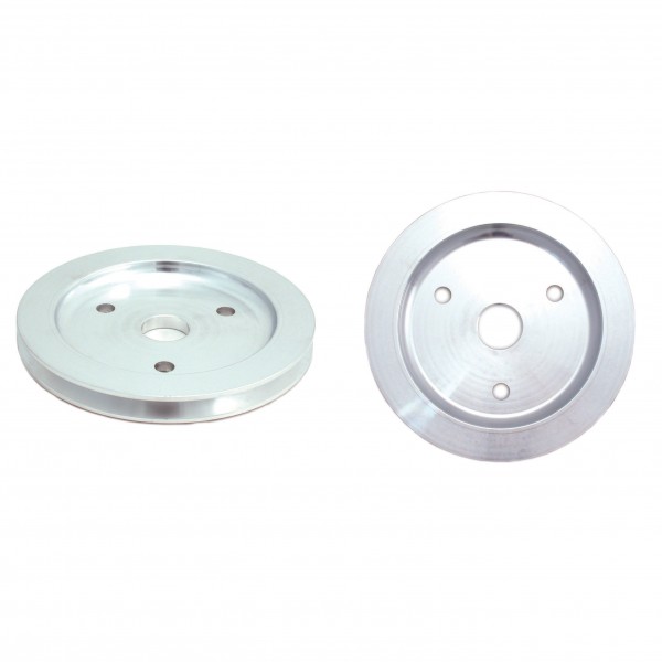 Pulley Crankshaft Single Groove Swp Polished Alloy Small Block Chevrolet 265-400
