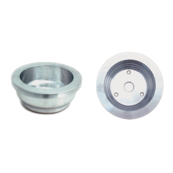 Pulley Crankshaft Single Groove Lwp Polished Alloy Small Block Chevrolet 265-400