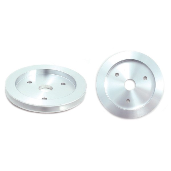 Pulley Crankshaft Single Groove Swp Polished Alloy Big Block Chevrolet 396-454